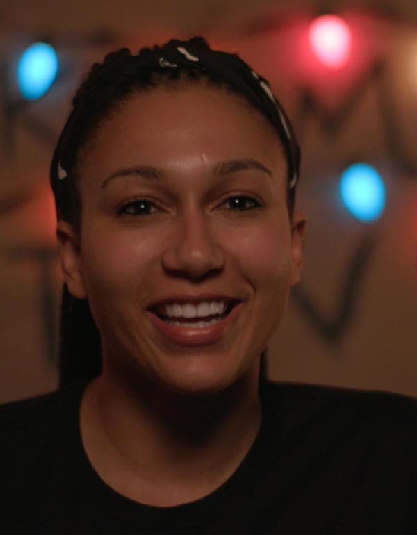 Photo of Sloan Turner Smiling on Set