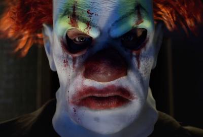 Creepy clown mask