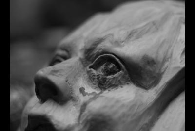 The wooden ghost cries