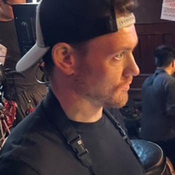 Director Wenzler Powers on set